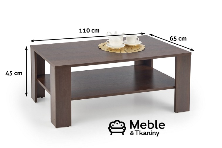 Ława KWADRO Ciemny Orzech