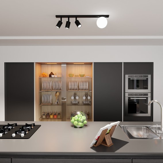 Lampa Sufitowa BASTER 4 Czarny