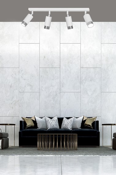 Lampa Sufitowa HIRO 4 Biały/Chrom