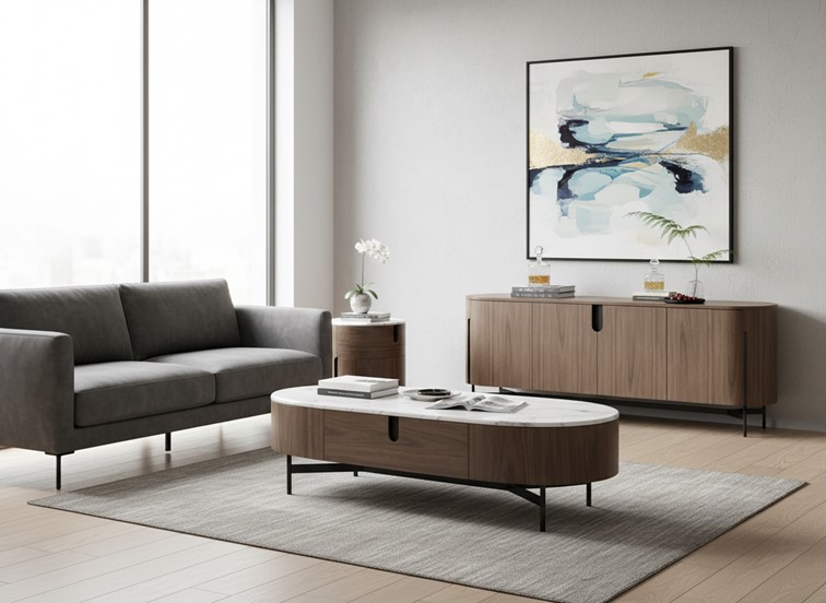 Komoda SILARIO SA01 Brązowy