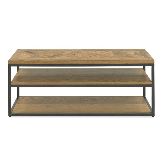 Stolik Rtv Indus IN25-0 116x37cm Dąb/Czarny