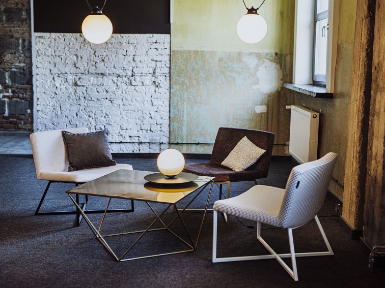 Fotel Zero 61x60x71 Jasna Pepita/Biały