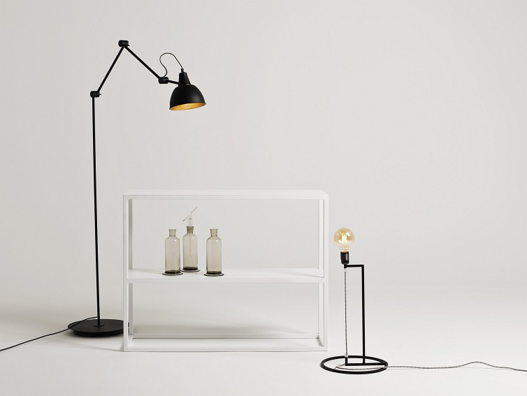 Konsola JULITA METAL 75-2F 100x30 Biały