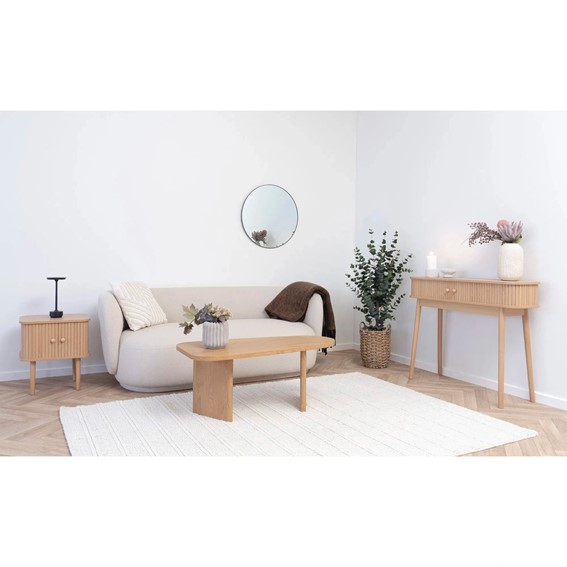 Stół Owalny MELO 50x100cm Dąb Naturalny