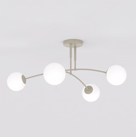 Lampa Sufitowa PREGOS 4 Beżowy/Biały