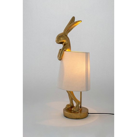 Lampa Stołowa RABBIT 88cm Biały/Złoty