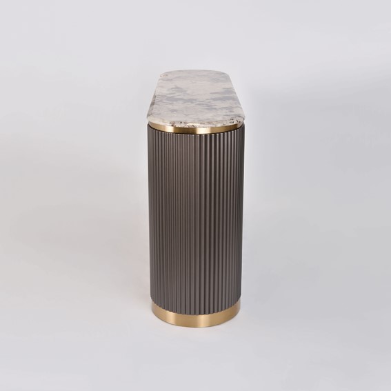 Komoda STILIG ST917 Grafitowy/Złoty