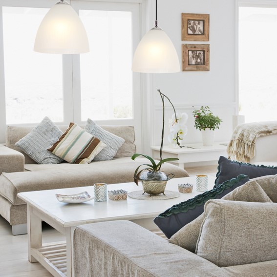 Lampa Wisząca RUNA B Czarny/Biały