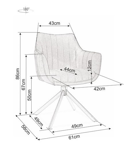 Zestaw 4x Krzesło AZALIA Velvet Czarny/Czarny Bluvel 19