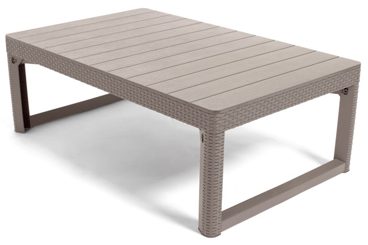 Stół Ogrodowy Lyon 71x116x40(65) Cappuccino