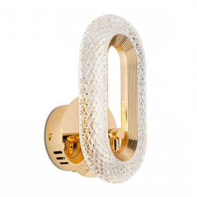 Lampa Ścienna JEWEL Złoty/Transparentny