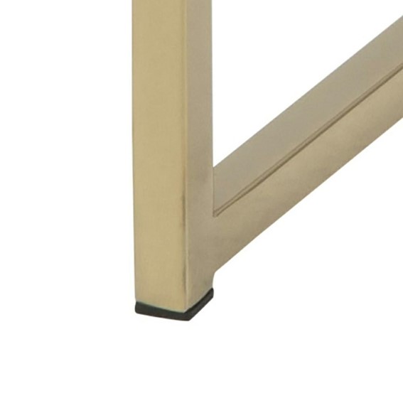 Stolik Kawowy ALISMA Okrągły Gold/Black Marble