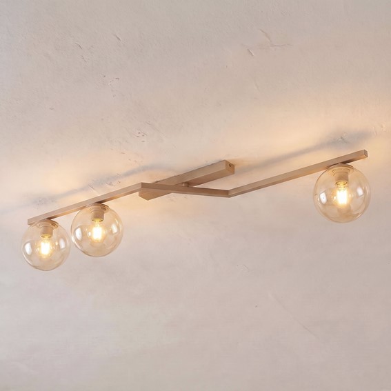 Lampa Sufitowa NATON 3 Beżowy/Miodowy