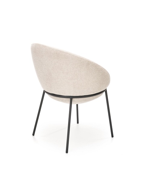 Krzesło K482 Czarny/Beżowy