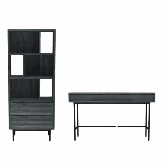 Zestaw Capella – Regał L02 + Biurko HO01D