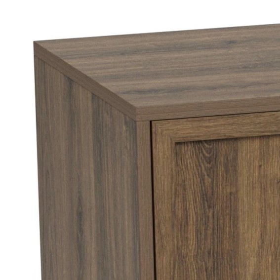 Komoda PALMDALE 158 cm Dąb Dymiony/Czarny