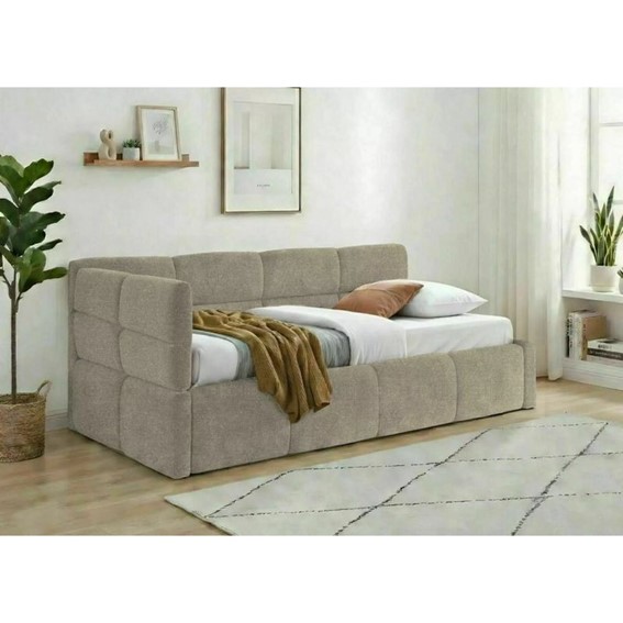 Łóżko EMMA Raven 90x200cm Ciemny Beż