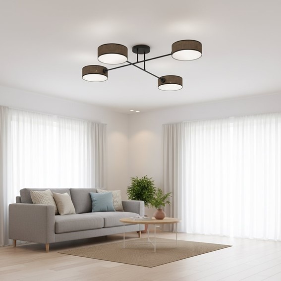 Lampa Sufitowa MAGA 4 Brązowy