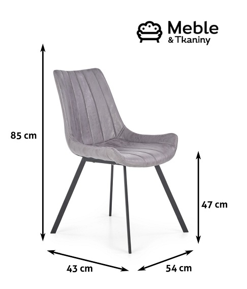 krzesło K279 Czarny/Popielaty