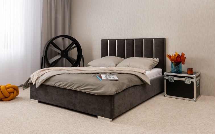 Łóżko Warsaw 200x200 Czarny