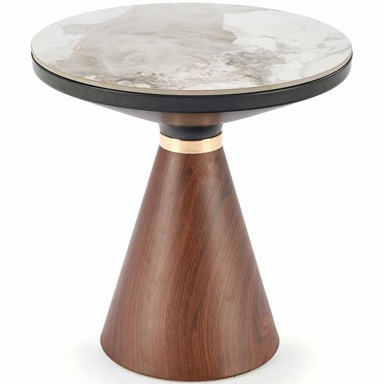 Ława GENESIS S fi50 Orzech/Biały