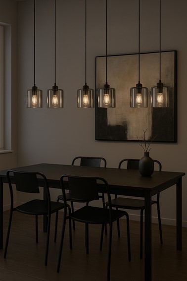 Lampa Wisząca MIRI K-5577 Czarny/Grafitowy