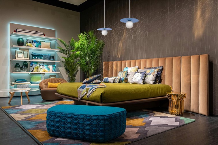 Lampa Wisząca ROBIN K-5446 Niebieski/Biały