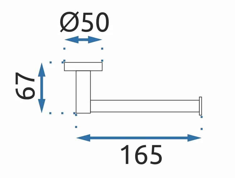 Wieszak na Papier Toaletowy OSTE 04 Chrom