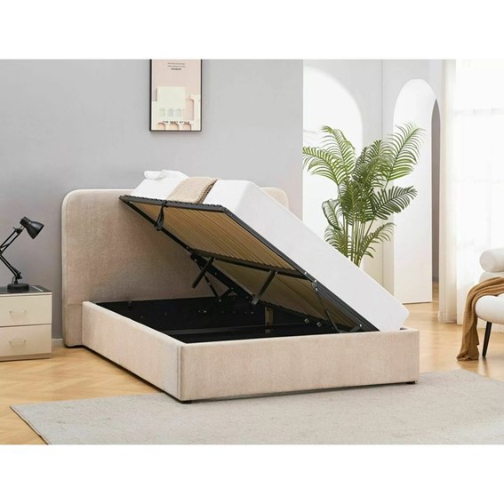 Łóżko LUMIA Raven 140x200cm Beżowy