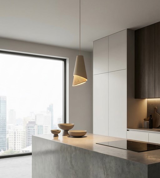 Lampa Wisząca MODA 1 Beżowy/Rattan