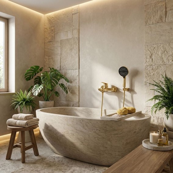 Bateria Wannowa VISION Złoty