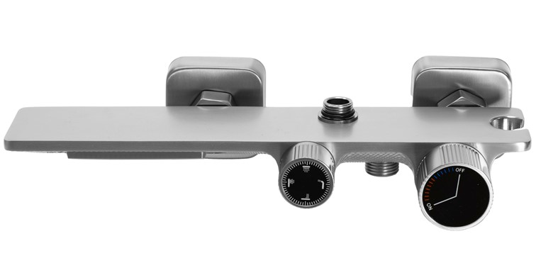 Zestaw Natryskowy HELIX Nikiel Szczotkowany