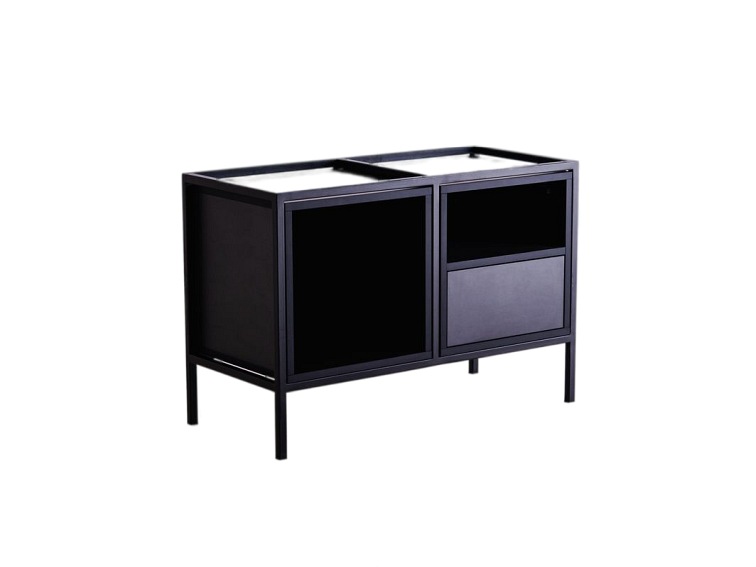 Regał Skap Black 2R1 Mix 40x88x60 Czarny