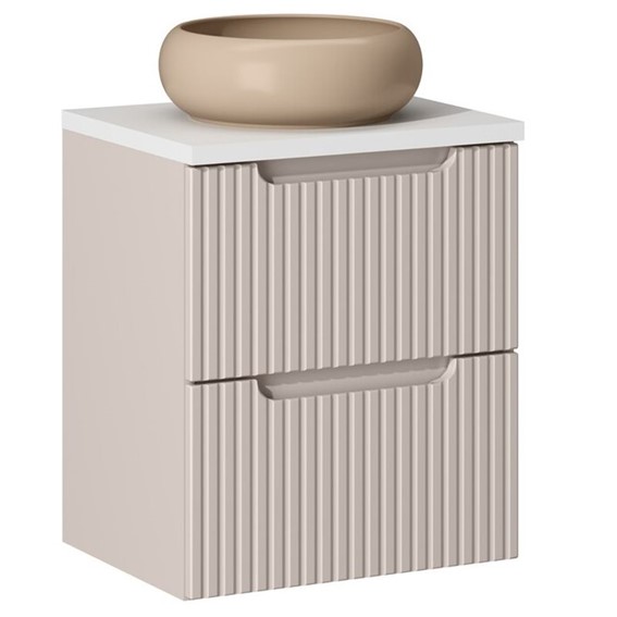 Zestaw Meblowy WIKI 50cm Biały Mat/Kaszmirowy Mat