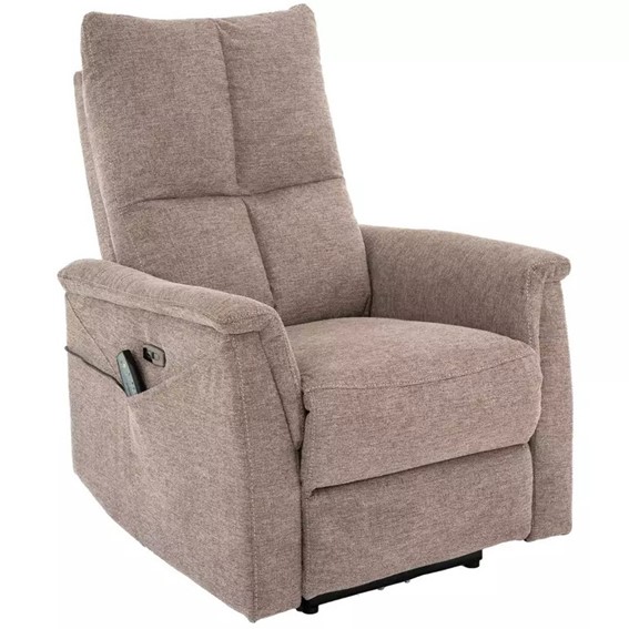 Fotel Rozkładany NEPTUN M Brego Beżowy/Czarny