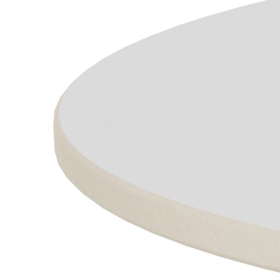 Stolik SANTORINI fi70 Biały/Czarny