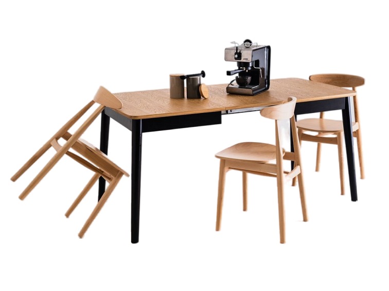 Stół Jadalniany Anton 80x120 Dąb/Czarny