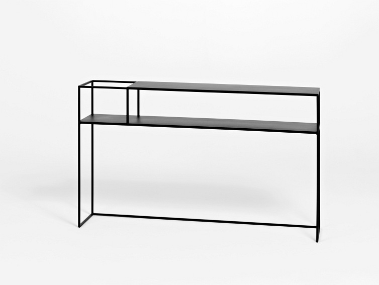 Konsola SENSO FLOWER METAL L 120x25 Czarny