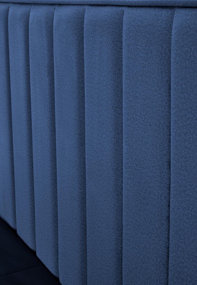 Łóżko Kontynentalne Tapicerowane ASENTO 160x200 Granatowy