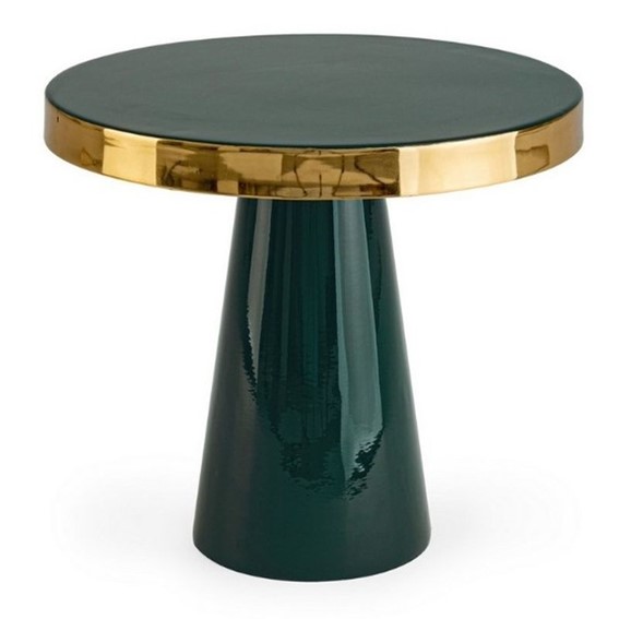 Stolik Kawowy NANDIKA Fi41cm Zielony