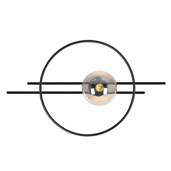 Kinkiet CORSA K-5346 Czarny/Bursztynowy