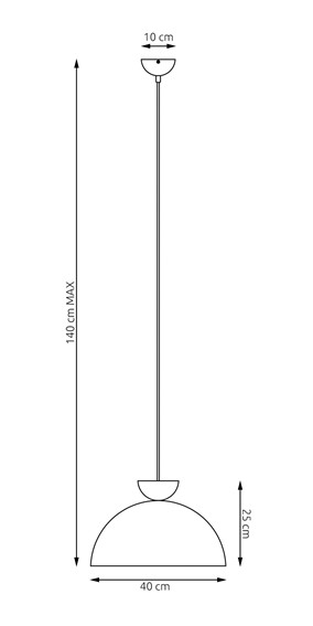 Lampa Wisząca LUNARO 1L Czarny/Zielony