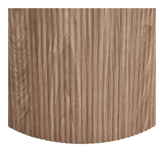 Stół Okrągły ATHENS fi120 Biały/Brązowy