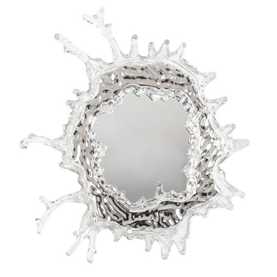 Lampa Ścienna SPLASH M Srebrny/Transparentny