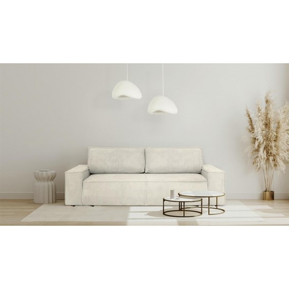 Sofa PILLOW z Funkcją Spania 255cm Beżowy