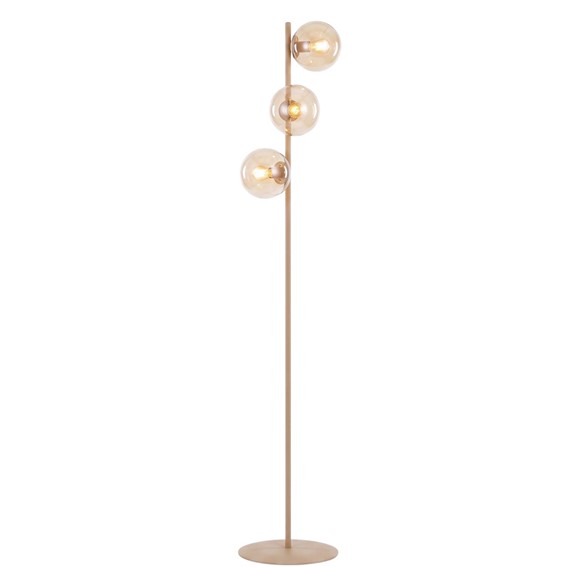 Lampa Podłogowa MAGNUS LP3 Beżowy/Miodowy