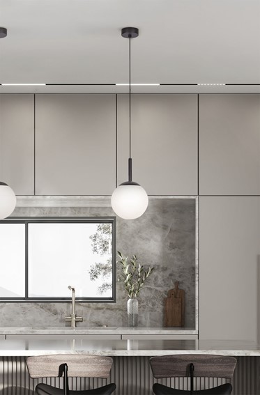 Lampa Wisząca FARO K-4886 Czarny/Biały Matowy