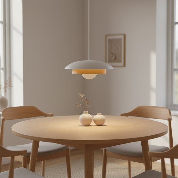 Lampa Wisząca SKIN 1 Pomarańczowy/Biały