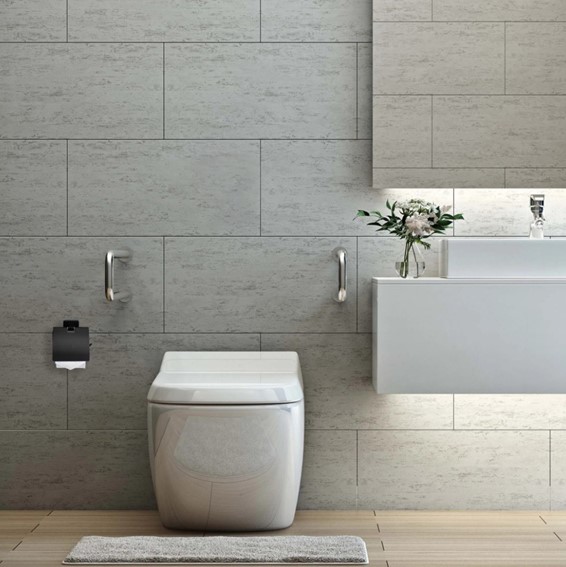 Wieszak na Papier Toaletowy OSTE 05 Czarny