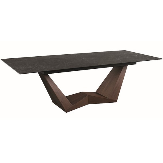 Stół BONUCCI Ceramic (200-250)x98 Czarny/Orzech